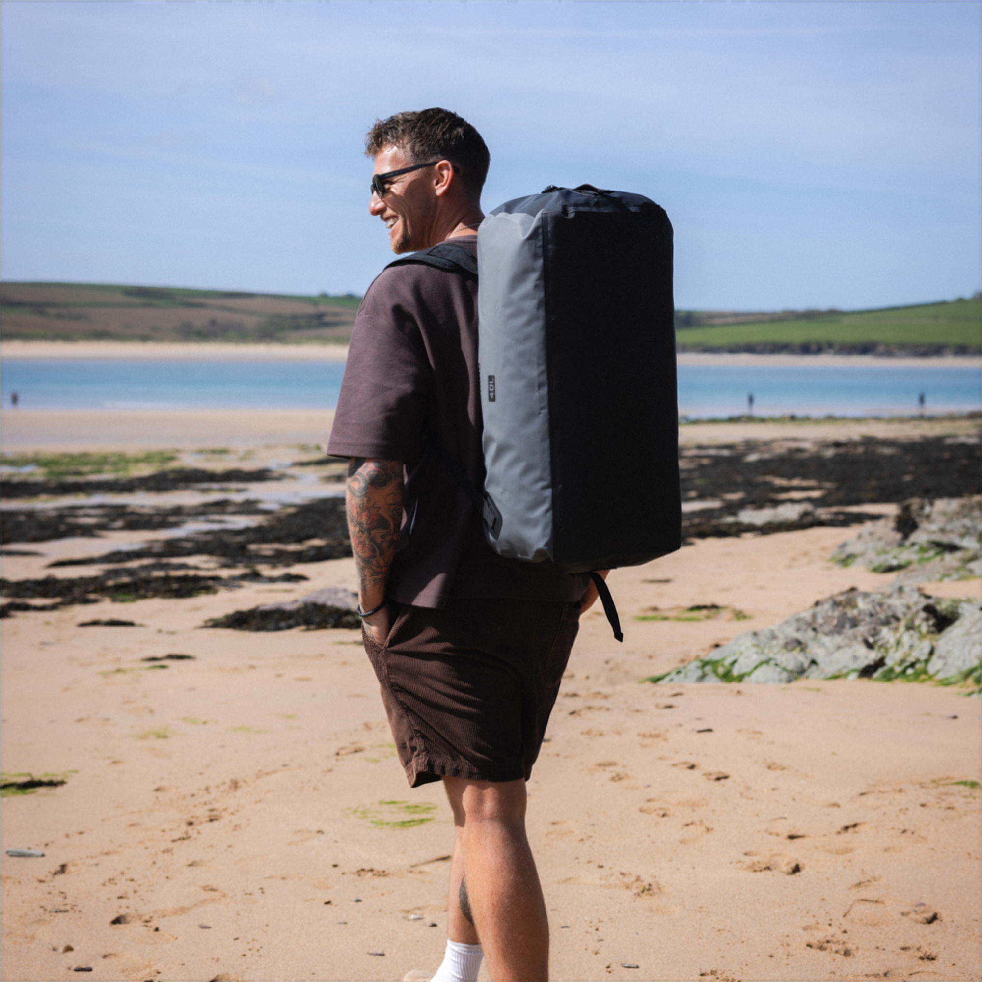 2026 C-Skins Storm Chaser 40L Dry Duffel Bag C-DBDSC40 - Storm Grey